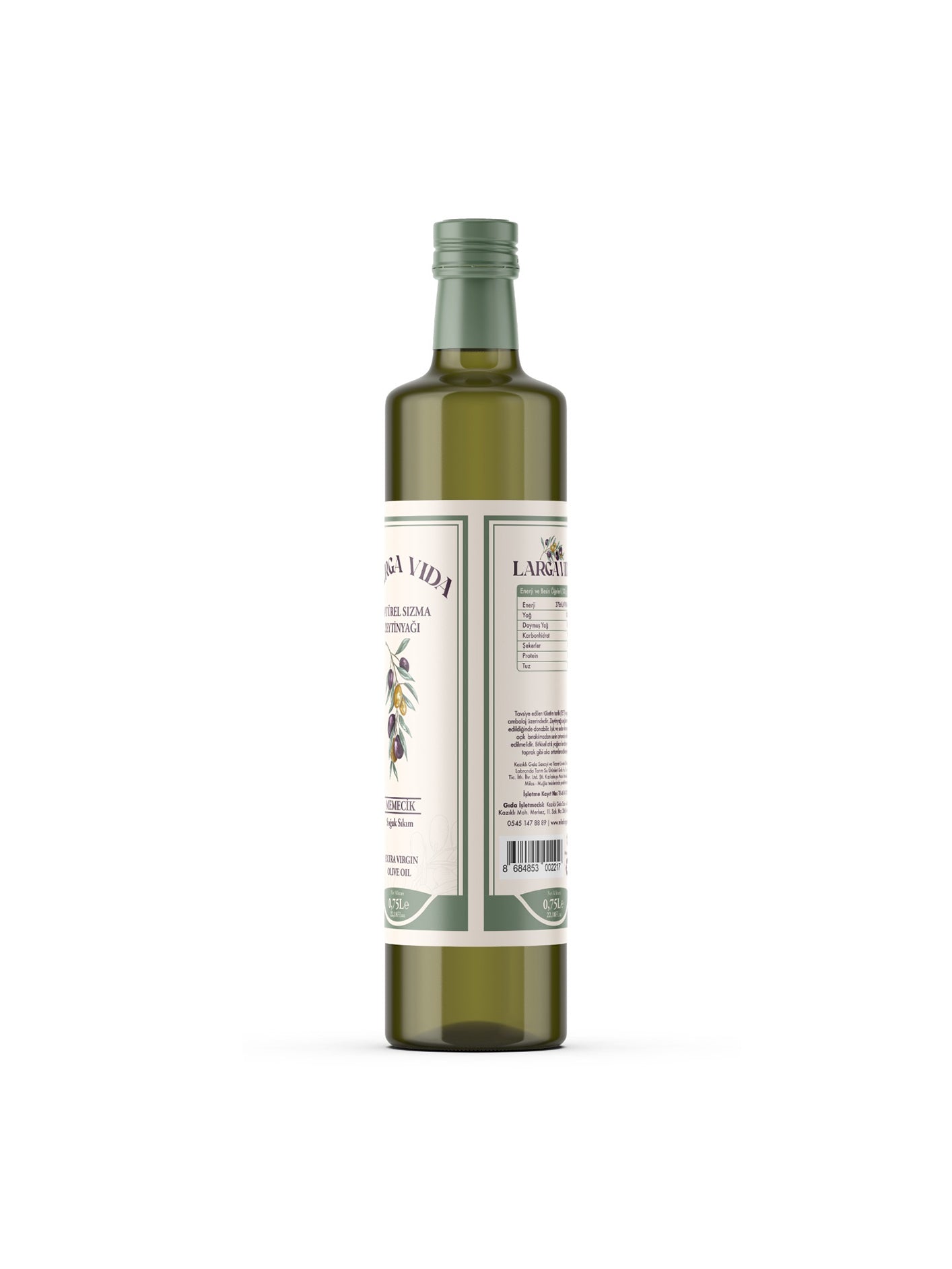 Natürel Soğuk Sıkım Zeytinyağı 750ml