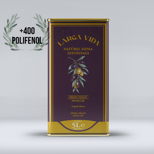 Natürel Erken Hasat Soğuk Sıkım Zeytinyağı 5lt